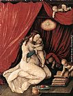 Hans Baldung Famous Paintings - Virgin and Child in a Room